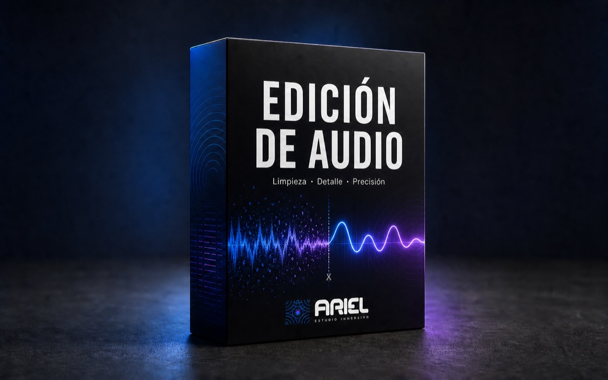 Presentación visual del servicio Edición de audio
